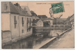 CHAMPLITTE 70 HAUTE SAONE  CPA  LES PONTS  . - Champlitte