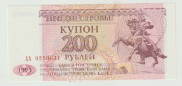 Banknote Moldova-transnistria 200 Ruble 1993 UNC - Moldawien (Moldau)