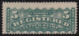 Canada     .    SG  .   R 6  (2 Scans)      .   *     .      Mint-hinged - Registration & Officially Sealed