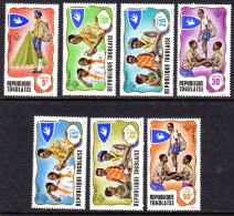 TOGO - 1968 BOY SCOUTS JAMBOREE SET (7V) FINE MNH ** SG 613-619 - Togo (1960-...)