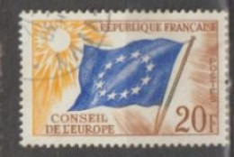 FRANCE : Conseil De L'Europe - Drapeau Du Conseil - Used
