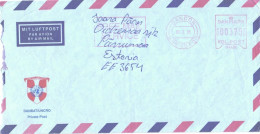 Denmark:Danemark:NATO Special Cancellation And Cover, Air Mail, Danbat/Uncro Private Post, 1995 - Officials