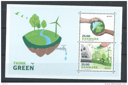 Danemark 2016 Bloc F1839 Neuf Europa Think Green, écologie - Blocks & Sheetlets