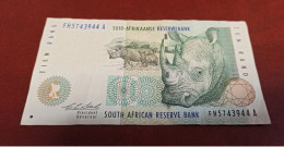 BILLET AFRIQUE DU SUD De 1993 - South Africa Rhinocéros TEN RAND - FH5743944A - Signature C.L Stals De 1993 - Sudafrica