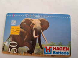 DUITSLAND/ GERMANY  CHIPCARD/ HAGEN BATTERIE/ ELEPHANT    / 50 DM  CARD / S06 / USED   CARD     **15039** - S-Series : Tills With Third Part Ads