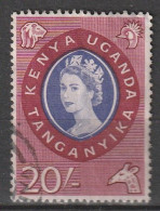 Kenya & Ouganda - N°120 Obl (1960) Série Courante : 20s - Kenya & Ouganda