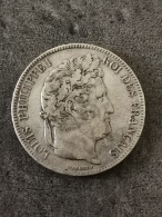 5 FRANCS ARGENT LOUIS PHILIPPE I 1835 M TOULOUSE DOMARD 2è RET. 461218 EX. - 5 Francs