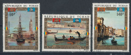 Tchad PA N°117 à 119 (o) Tableaux - Sauvegarde De Venise - Tchad (1960-...)