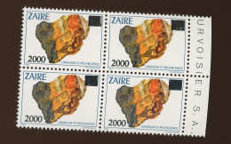 1991 Nov. COB Ex 1420-1433  Mineral   **.   Uranium. Bloc De 4 - Unused Stamps