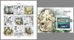 SIERRA LEONE 2023 MNH Fossils Fossilien Fossiles M/S+S/S - IMPERFORATED - DHQ2334 - Fossielen