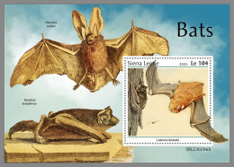 SIERRA LEONE 2023 MNH Bats Fledermäuse Chauves-souris S/S - IMPERFORATED - DHQ2334 - Fledermäuse