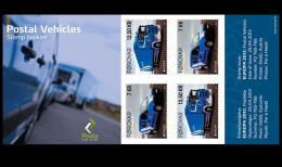 Faroe Islands Denmark 2013 Europa CEPT Postal Transport Car And Truck Booklet Of 4 Sets Mint - Vrachtwagens