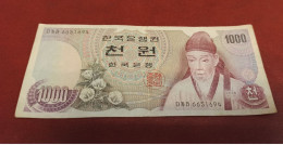 BILLET 1000 WON De COREE DU SUD De 1975 - SOUTH KOREA - Portrait De YI Hwang - Do-San Académy - PICK 44 - Corée Du Sud