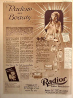 Radior Radium And Beauty - Advertising 1918 (Photo) - Oggetti