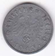 10 Reichspfennig 1943 F Stuttgart En Zinc - 10 Reichspfennig