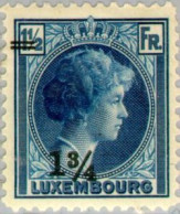 LUXEMBOURG -  Grande Duchesse Charlotte Face à La Droite (Supplément 1¾ Fr/1½ Fr) - 1926-39 Charlotte Right-hand Side