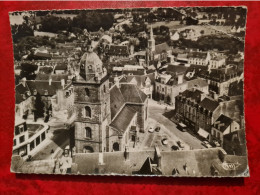 Delcampe - Carte LOUDEAC LES EGLISES ET LA POST  Voir Pli - Loudéac