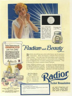 Radior Radium And Beauty - Advertising From Vogue Magazine 1919 (Photo) - Objets