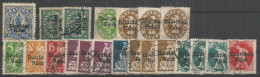 Germany Empire - Bayern Issue OVPT "DEUTSCHES REICH" - Small Lot Of Used - Sammlungen