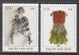 2020  United Nations Vienna Earth Day Green Environment  Complete Set Of 2 MNH  @ BELOW FACE VALUE - Unused Stamps