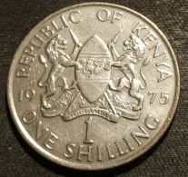 KENYA - 1 SHILLING 1975 - Jomo Kenyatta Avec Légende - KM 14 - Kenia