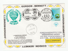 ATOMIC ENERGY - Special UN BALLOON FLIGHT COVER 1987  United Nations Stamps Hot Air Ballooning Nuclear - Atom