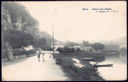 +++ CPA - HOUX - Yvoir - Route Vers Dinant - Cachet Relais Anhée 1907  // - Yvoir