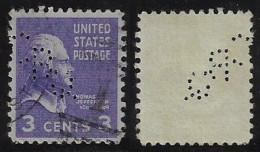USA United States 1902/1963 Stamp Perfin CBQ By Chicago Burlington & Quincy Railroad Co General Offices Lochung Perfore - Perforados