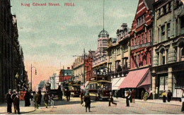 Hull - King Edward Street - Tram Tramway - England Angleterre - Hull