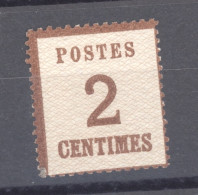 Alsace-Lorraine  :  Yv  2  (*)    ,   N2 - Unused Stamps