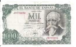 ESPAGNE 1000 PESETAS 1971 VG+ P 154 - 1000 Peseten