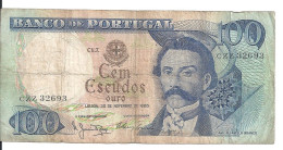 PORTUGAL 100 ESCUDOS 1965 VF P 169 A - Portugal