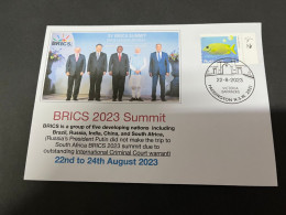 25-8-2023 (3 T 11) BRICS 2023 Summit In South Africa - Cartas & Documentos