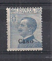 COLONIE ITALIANE EGEO/CASO SOPRASTAMPATI SASS. 5   MLH  XF - Egeo (Caso)