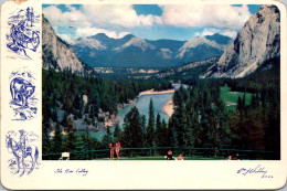 Canada Banff The Bow Valley From The Terrace Of The Banff Springs Hotel - Banff