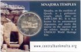 Malte 2018 : 2€ Commémorative 'Temples De Mnajdra' (en Coincard) - Dispo En France - Malte