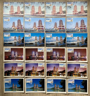 Maxi Cards Collection Taiwan ATM Frama - Dragon & Tiger Pagodas- 2009 World Games Stamps Exh. Unusua - Cartoline Maximum