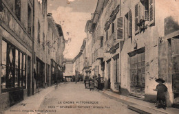 St Saint Jean-en-Royans (Drôme) La Grande Rue En 1906, Commerces - Edition Artige - Carte N° 1022 - Other & Unclassified