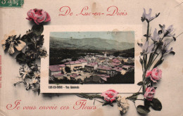 Drôme: De Luc-en-Diois Je Vous Envoie Ces Fleurs (Vue Générale) Edition Gay - Carte Colorisée De 1911 - Luc-en-Diois