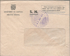 MARCA  MINISTERIO DE JUSTICIA  1973  SUBSECRATERIA - Franquicia Postal