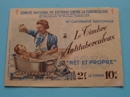 Comité Nat. De Défense CONTRE La TUBERCULOSE - 12e Campagne LE TIMBRE ANTITUBERCULEUX ( Voir SCANS ) 15 Timbres !!!! - Cachets Généralité