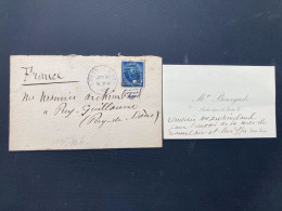 LETTRE Pour La FRANCE TP 5c OBL.MEC. JAN 30 1903 SANTE FE + Mgr BURGADE ARCHEVEQUE DE SANTA FE - Neufs