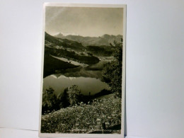 Schweiz. Lungernsee Mit Wetterhorngruppe. Alte Ansichtskarte / Postkarte S/w, Gel. 1925. Blick Zum See Und Uml - Lungern