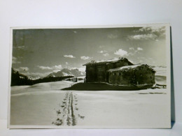 Schweiz. Motiv Auf Der Lenzerheide. Alte Ansichtskarte / Postkarte S/w, Gel. 1927. Winterpanorama, Hütten, Spu - Lantsch/Lenz