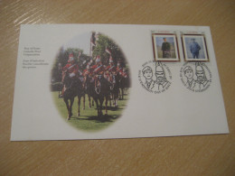 QUEBEC 2000 Yvert 1825/6 Lord Strathcona's Horse Military Police Voltigeurs Drum FDC Cancel Cover CANADA - 1991-2000