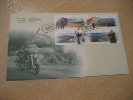 ST. JOHN'S 1999 Yvert 1643/6 Scenic Highways Highway Moto Motorcycle Auto NWT 8 132 Quebec Route 230N FDC Cover CANADA - 1991-2000