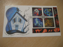 SYDNEY 1997 Yvert 1535/8 Dracula Vampire Bram Stoker Ghost Fantome Goblin Lutin Werewolf Loup Garou FDC Cover CANADA - 1991-2000