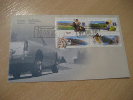 OTTAWA 1997 Yvert 1520/3 Scenic Highways Wine Route Ski Skiing Cabot Trail 34 99 Highway Moto Auto FDC Cover CANADA - 1991-2000