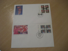 OTTAWA 1992 Yvert 1296 + 1298 Queen Elizabeth II QEII Royalty Flag Flags FDC Cancel Cover CANADA - 1991-2000