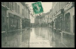 * Inondations Du PECQ - Rue De Paris - Commerces - Animée - 31 Janvier - Photo MALLET - 1910 - Le Pecq